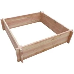 Carré Potager En Bois De Douglas CIHB - Jardinière Sur Pieds Pour Jardin Ou Balcon -Outsunny Eda Magasin 8114540 4