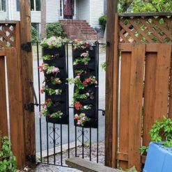 Sacs De Plantation Murale Sacs à Plantes Sac De Culture Pour Plantation Suspendue Noire 7 Poches -Outsunny Eda Magasin 81307271 2