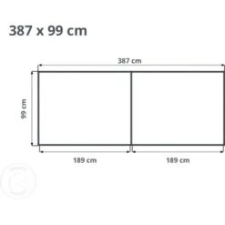 GFP Carré Potager Surélevé Pour Herbes Et Légumes Aluminium DANIELA - 387 X 99 X 77 Cm - ANTHRACITE - Indéformable Et Résistant Aux Intempéries Avec Profilés Creux Aluminium - Made In Autriche -Outsunny Eda Magasin 82172500 3