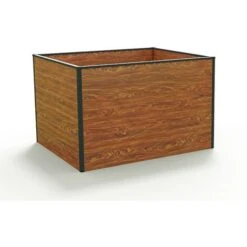 GFP Carré Potager Surélevé Pour Herbes Et Légumes Aluminium CHRISTINA - 119 X 99 X 77 Cm Indéformable Et Résistant Aux Intempéries Avec Profilés Creux Aluminium - Made In Autriche