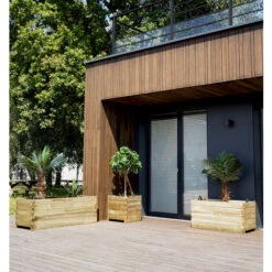 Bac à Fleurs OLÉA 100 Rectangle - 134 L -Outsunny Eda Magasin 8230030 4