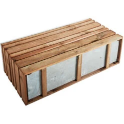 Bac à Fleurs Avec Treillis Lign Z -Outsunny Eda Magasin 8230046 4