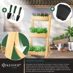 KESSER® Plate-bande Surélevée Avec étages Premium Jardinière Étagère En Escalier Pour Fleurs Étagère En Escalier Pour Plantations - Potager Parterre D’herbes Pots Plate-bande Sous Bâche Parterre Bac à 10 KESSER® Plate-bande Surélevée Avec étages Premium Jardinière Étagère En Escalier Pour Fleurs Étagère En Escalier Pour Plantations - Potager Parterre D’herbes Pots Plate-bande Sous Bâche Parterre Bac à -Outsunny Eda Magasin 82411577 4 1
