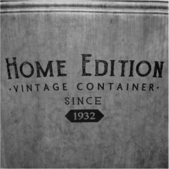 ATMOSPHERA Pot De Fleur En Zinc Style Vintage - Gris - D 49,5 X P 41 Cm - Livraison Gratuite -Outsunny Eda Magasin 82715146 3