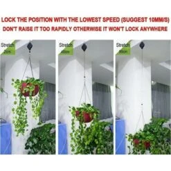 Poulie Pour Plantes Robuste Et Facile à Atteindre Rétractable Poulie Pour Plantes Suspension Pour Suspendre Les Crochets De Paniers De Fleurs Pour Paniers De Jardin 3Pcs 9 Poulie Pour Plantes Robuste Et Facile à Atteindre Rétractable Poulie Pour Plantes Suspension Pour Suspendre Les Crochets De Paniers De Fleurs Pour Paniers De Jardin 3Pcs -Outsunny Eda Magasin 83753567 3