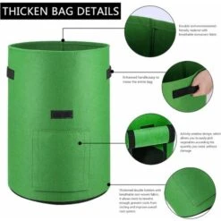 COUCOU Sac De Culture De Jardin 3 Pièces Sac De Culture Respirant Sac De Culture De Pommes De Terre Avec Fenêtre. -Outsunny Eda Magasin 86470321 3