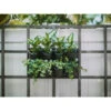 JARDINIÈRE VERTICALE Brevetée, Mur Vert Suspendu Extensible Avec Système De Micro Goutteur Intégré - Pot De Fleurs, Pot De Fleurs D'extérieur 100% Plastique Recyclé Sans BPA Noir -Outsunny Eda Magasin 86491988 1