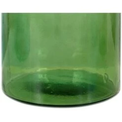 Grand Vase Bouteille En Verre Recyclé - D. 25 X H. 75 Cm - Vert - ABALONA -Outsunny Eda Magasin 86764643 4