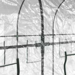 Serre Transparent 160x400x190 Cm PVC Et Acier Enduit De Poudre VidaXL -Outsunny Eda Magasin 87878568 5