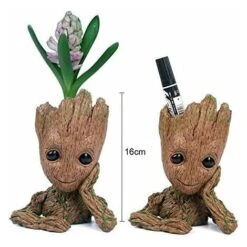 Baby Groot Pot De Fleur - Figurine Pour Plantes Et Stylos - Parfait Comme Cadeau -Outsunny Eda Magasin 88061991 3