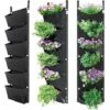 Lot De 1 Sac De Plantation Vertical à Suspendre Au Mur Pour Intérieur Ou Extérieur. Cour. Balcon. Fleurs. Herbes. Plantes Grasses. Fraises (B) -Outsunny Eda Magasin 88675085 1