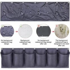 6 Poches Suspendues Jardinière Murale Mise à Niveau étanche Couche Jardin Sac De Plantation élargi Et Approfondi Poches Pour Balcon Jardin Cour Bureau Décoration De La Maison 9 6 Poches Suspendues Jardinière Murale Mise à Niveau étanche Couche Jardin Sac De Plantation élargi Et Approfondi Poches Pour Balcon Jardin Cour Bureau Décoration De La Maison -Outsunny Eda Magasin 88684684 3