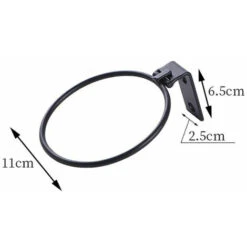 3 Pcs Support Pot De Fleur Anneau En Métal Supports Muraux Pour Pot De Fleurs Avec Vis Pour Jardins Couloirs Terrasses - S -Outsunny Eda Magasin 89384190 3