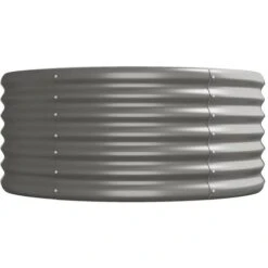 Jardinière De Jardin Acier Enduit De Poudre 224x80x36 Cm Gris -Outsunny Eda Magasin 89826412 4