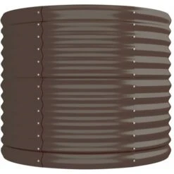 Jardinière De Jardin Acier Enduit De Poudre 296x80x68 Cm Marron -Outsunny Eda Magasin 89827379 4
