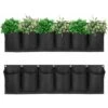 6 Poches Mur Vegetal Exterieur Sac De Plantation Sac à Plantes Mural Verticale Jardiniere Suspendue Pour Interieur Balcon Jardin Décoration -Outsunny Eda Magasin 90716930 1