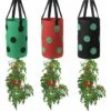 Lot De 3 Sacs De Plantation à Suspendre Pour Tomates, Fraises Et Légumes Multicolores à L'envers Avec 12 Trous De Culture Et Poignée, Sac De Suspension Pour Tomates, Piments, Maison, Jardin -Outsunny Eda Magasin 90717993 1