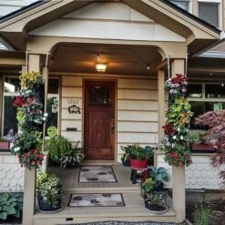 Sacs De Plantes Suspendus Jardin Vertical 7 Poches Sac De Plantes Mural Vertical Intérieur Extérieur Mur De Jardin Vertical Pour Cour Jardin Balcon Décoration De La Maison,10030cm -Outsunny Eda Magasin 90766293 2