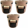 Sac à Plantes 3 PCS 15 Gallons Plantes Sac De Croissance 56L, Sacs De Plantation De Légumes Avec Rabat Et Poignées, Pour Plantation Patate, Carotte, Fraises, Tomates, Fleurs -Outsunny Eda Magasin 92207737 1