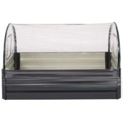 Carré Potager En Métal Avec Housse Châssis Rectangulaire 115x80 CM Gris Anthracite 11 Carré Potager En Métal Avec Housse Châssis Rectangulaire 115x80 CM Gris Anthracite -Outsunny Eda Magasin 92751595 5