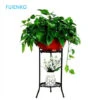 None Porte-plantes Tabouret Porte-fleurs Coleur De Noir 25x25x50cm -Outsunny Eda Magasin 92985873 1