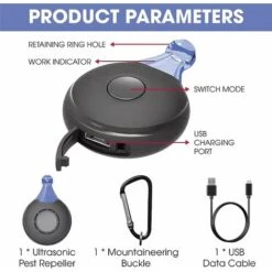 Répulsif à Ultrasons Contre Les Puces Et Les Tiques Pour Animaux De Compagnie - Répulsif Contre Les Moustiques - Répulsif Contre Les Insectes - Répulsif Contre Les Parasites à Ultrasons -Outsunny Eda Magasin 93444739 3