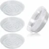 10 Pcs Soucoupes à Plantes Transparent Pour Pots, Soucoupe Plastique De Fleurs Pour Plante Intérieur Et Extérieur - Soucoupes Rondes 8 In -Outsunny Eda Magasin 94234462 1