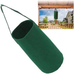 4Pcs Sacs De Culture Inversés Suspendus Pour Tomates Et Fraises, Sacs De Floriculture, Sacs De Semis, Verts -Outsunny Eda Magasin 95225178 3