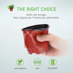 Pot De Fleurs　Lot De 45 Pots De Fleurs En Plastique De 10 Cm Pour Semis, Semis, Boutures, Transplantation -Outsunny Eda Magasin 96338731 4