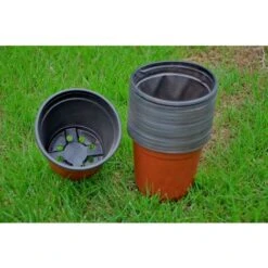Pot De Fleurs　Lot De 45 Pots De Fleurs En Plastique De 10 Cm Pour Semis, Semis, Boutures, Transplantation -Outsunny Eda Magasin 96338731 5