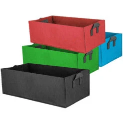 Sac De Plantation Non Tissé épaissi Sac De Plantation De Beauté Rectangulaire Sac De Plantation Sac De Pépinière Pot De Fleur Balcon Sac De Légumes Bleu Ciel Grand -Outsunny Eda Magasin 97245678 5