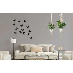 Ensemble De 4 Porte-plantes En Pot De Fleurs Porte-plantes En Macramé D'intérieur Et D'extérieur -Outsunny Eda Magasin 97565095 5