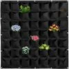 Plantation Murale Jardin Sac De Plantes Murales Sac De Plantes En Feutre Jardinières Suspendues Pot De Fleur De Verdissement Vertical Pour Intérieur Extérieur Balcon Jardinage (noir 49 Ports) Thisnde -Outsunny Eda Magasin 97971487 1